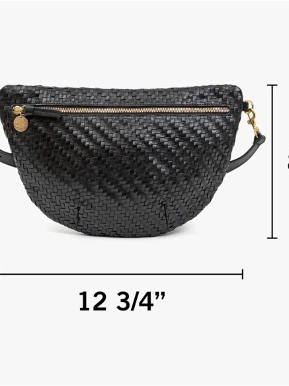 Clare V. Grande Fanny Woven Black Crossbody bag - Picture 4 of 5